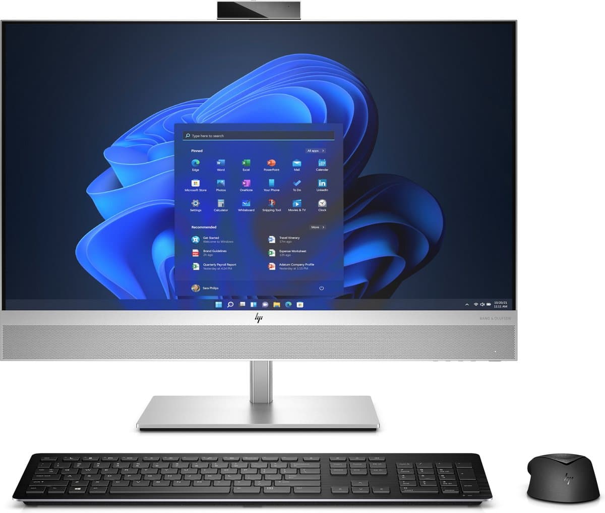 HP EliteOne 870 G9 Intel® Core™ i7 i7-14700 68,6 cm (27") 2560 x 1440 Pixels Touchscreen Alles-in-één-pc 16 GB DDR5-SDRAM 512 GB SSD Windows 11 Pro Wi-Fi 6E (802.11ax) Zilver — afbeelding 1