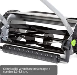 Grasmaaier Handmatig – Handmaaier Met 20 liter Opvankzak – Grasmaaiers – Grastrimmers Met 4 Posities – Kooimesmaaier – Gazon Verfraaier — thumbnail 2