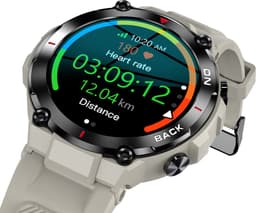 Knobbout Luxe 1.19" Scherm AMOLED Dames Smartwatch – Bluetooth Bellen – Hartslag-, Bloeddruk- & Zuurstofmeting – Slaapmonitor – Ademhalingstraining – Menstruatiecyclus – AI-Spraakassistent – IP67 Waterdicht – Rosegouden Stalen Band — thumbnail 4