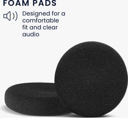 kwmobile 2x oorkussens geschikt voor Jabra Evolve 20 / 20se / 30 / 30II / 40 / 65 Koptelefoon - Vervangende earpads voor Overear Koptelefoon — thumbnail 5