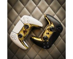Controller behuizing faceplate - geschikt voor de Playstation 5 controller - Goud Chroom