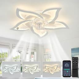 Equivera Plafonniere met Ventilator - Plafondventilator - Plafondventilator Afstandsbediening - Plafondventilator Slaapkamer - Plafond Ventilator met Verlichting - Plafondlamp - Plafonniere - Ideaal voor in uw slaapkamer! — thumbnail 1