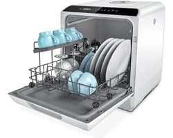 MKSS® Mini Vaatwasser - Kleine Afwasmachine Vrijstaande - Camping - Wit