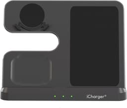 iCharger Samsungs Edition – 3-in-1 Draadloze Oplader – Snellader voor Samsung Galaxy Telefoon, Buds & Watch – Inclusief 25W Stekker – Modern Design & Veilig — thumbnail 3