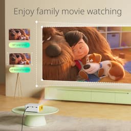 Mini Beamer 1080P Projector - Draagbare Projector voor Mobiele Telefoon, PC en Spelconsoles — thumbnail 5