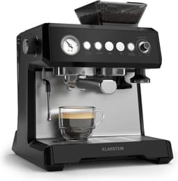 Klarstein GrandPresso espressomachine met ingebouwde molen – 20 bar, 1350 W, geïntegreerde precisiemolen, stoommondstuk, 2,3 liter waterreservoir, zwart, kopjeswarmer — thumbnail 5