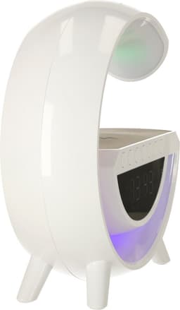 BVT® Digitale Wekkerradio - Klokradio Slaapkamer - Draadloze Oplader - Radio - Speaker - Klok - Lamp - 7 Verschillende Wekker Geluiden - 13 Verschillende Lichtkleuren - Enkele Kleuren Of RGB Effect - Voor Volwassen en Kinderen — thumbnail 2
