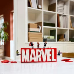 LEGO Marvel Super Heroes - MARVEL logo en minifiguren Constructiespeelgoed — thumbnail 3