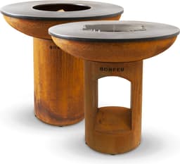 BonFeu BonBiza XL Corten Dicht - Buitenkoken - Plancha Bakken Plancha BBQ - 98x98x102 cm — thumbnail 3