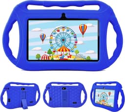 Kindertablet 7 Inch, Android Tablet voor Kinderen, 2GB RAM 32GB ROM, WiFi, IPS-scherm, Ouderlijk Toezicht, Spellen, Educatieve Tablet voor Peuters(Blauw) — thumbnail 1