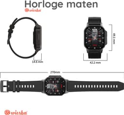 Wiesba Ultra Pro Serie 7 Smartwatch - Sporthorloge met Hartslagmeter - Bloeddrukmeter - Stappenteller - Sport Horloge met Belfunctie - Smart Watch Saturatiemeter - Smartwatch 1.43inch - 466*466 Resolutie - GPS - Android/iOS — thumbnail 3