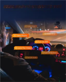 3 Lens Dashcam 5GHz WiFi met spraakbesturing - 1944P + dubbele 1080P autocamera - GPS - IR nachtzicht - 24 uur Parkeerbewaking - auto camera vrachtwagen - Max 512G Dashcam voor auto — thumbnail 2