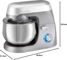 White-Label® Keukenrobot - Keukenmixer - Deegmachine Zwaar Deeg - Zilver — thumbnail 2