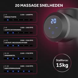 Northwall Massage Gun Professioneel Prime - Massage Pistool Inclusief Koffer en 6 Opzetstukken - Krachtig en Draadloos Sport en Relax Massage Apparaat - Massageapparaten — thumbnail 2