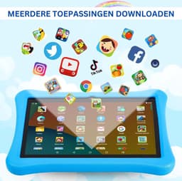 White-Label® Kindertablet Vanaf 3 Jaar - Tablet Kinderen - Kinderspeelgoed - Blauw — thumbnail 4