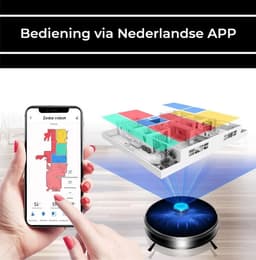 Lidar Robotstofzuiger met APP - Dweilfunctie - Laser Navigatie - geschikt voor huisdieren - met laadstation - Zedar R600 — thumbnail 4