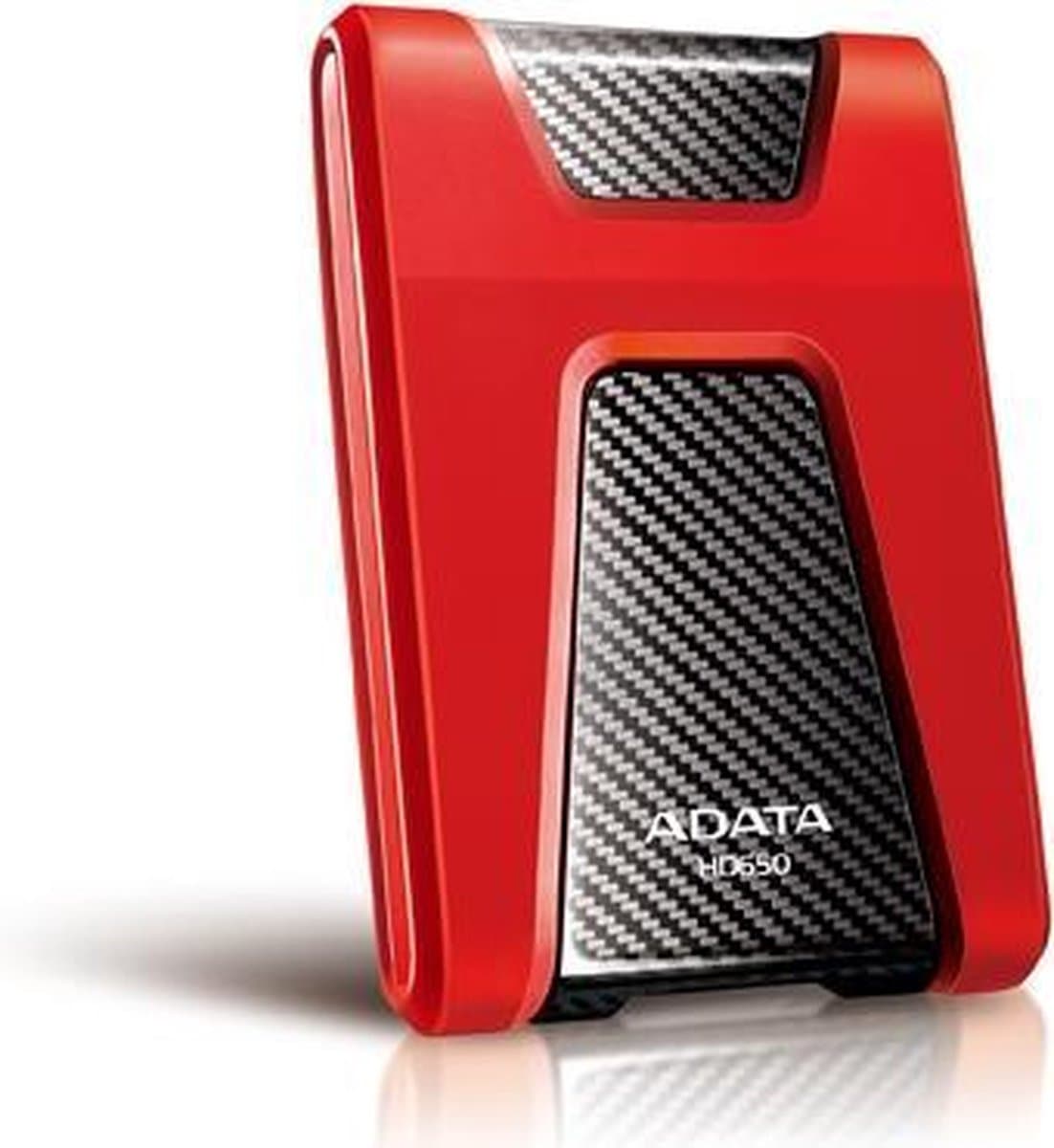ADATA DashDrive Durable HD650 Externe Harde Schijf 1 TB Rood — afbeelding 1