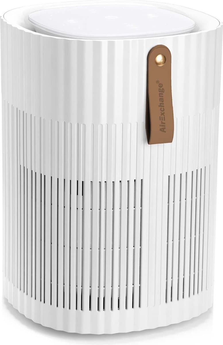 AirExchange 150-T Wit | Professionele Luchtreiniger met HEPA H14 filter, Carbon filter, ionisator en UV-C LED | 150m³/u CADR | Geschikt tot 40m² | Reinigt fijnstof, pollen virussen, schimmels, huisstofmijt, geuren en gassen met >99,95% — afbeelding 1