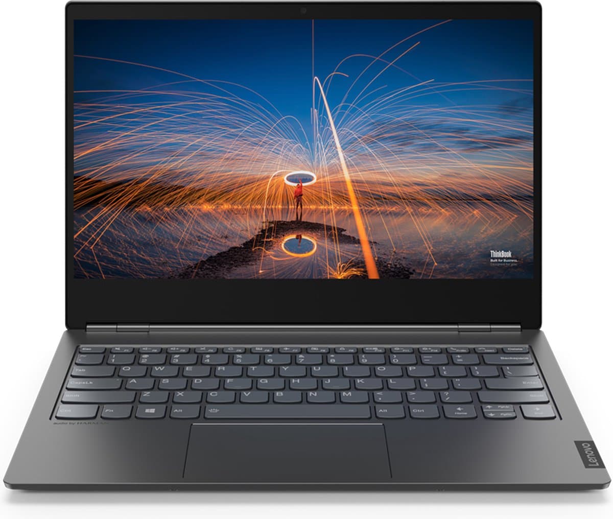 Lenovo ThinkBook Plus Hybride (2-in-1) Grijs 33,8 cm (13.3") 1920 x 1080 Pixels Intel® 10de generatie Core™ i5 8 GB DDR4-SDRAM 256 GB SSD Wi-Fi 6 (802.11ax) Windows 10 Pro — afbeelding 1