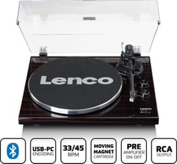 Lenco Platenspeler met Bluetooth - LBT-189WA - Bruin — thumbnail 4