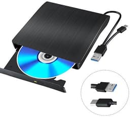 Externe CD‑DVD Drive - USB 3.0 - Draagbare CD‑DVD ±RW optische drive - CD‑brander en lezer - Geschikt voor laptop‑desktop‑Mac OS‑Linux‑Windows 11‑10‑8‑7 — thumbnail 5