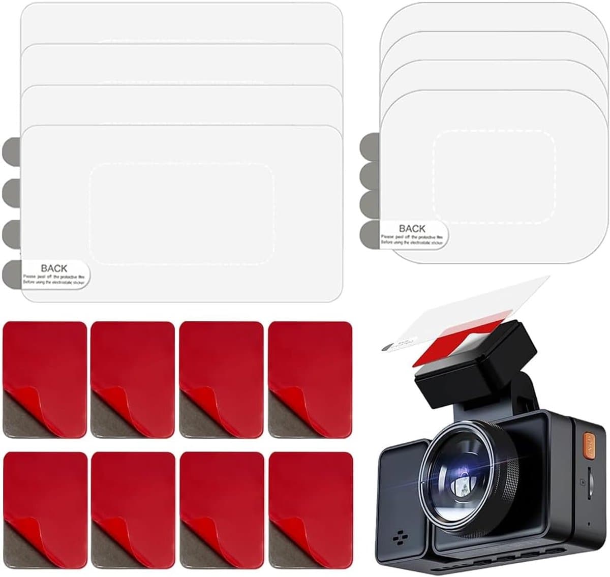Biadesivo Extra Sterk - 8 Stuks met Warmtebestendigheid - Ideaal voor Dashcam Bevestiging - Betrouwbare Montage - ShopVlot — afbeelding 1