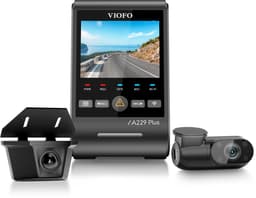 VIOFO A229 Plus-W 3CH - Dashcam - 2K Voorcamera - 2K Waterdichte IP67 Achtercamera - 1080P IR Interieurcamera - Sony STARVIS 2 - GPS - 5GHz WiFi — thumbnail 1