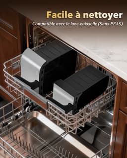 WELLENT Dubbele Airfryer 11L – 4L + 7L – 2 Manden – Airfryer XXL – 2600W – Touchscreen – 10 Programma’s – Smart Finish & Match Cook — thumbnail 5