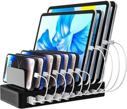 ZENC® 10 Poorten Oplaadstation Geschikt voor Telefoon en Tablet - 100W Snellader - Multi Oplader - Zwart — thumbnail 3