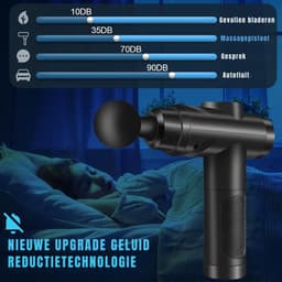 Ploutos® Massage Gun - Draadloos Massage Pistool - Massage Pistool - Massage-gun - Zwart - 28cm x 24cm x 7cm — thumbnail 5
