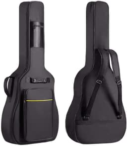 Gevoerde Gitaartas - Beschermhoes Gitaar - Gitaarhoes - 104 cm - 41 inch - 600D Oxford - Waterdicht - met Vakken - Voor Akoestische Gitaar & Klassieke Gitaar - Gitaar Accessoires — thumbnail 1