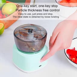 Mini Keukenmachine - Keukenmolen Hakapparaat - Maaltijden Bereiden - Antislip Beveiliging - 1.0 Aantal - Groen — thumbnail 4