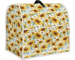 Stand Mixer Cover - Keukenapparaat Organizer - Keuken Beschermen - Met Opbergvak - Meerdere Maten - Tropische Zonnebloem