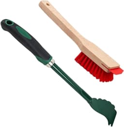 Grasmaaier Schraper - Reinigingsgereedschap Tuin - Gazononderhoud Reinigen - Geïntegreerde Borstel Schraper - 32 cm Lengte - Meerkleurig — thumbnail 1