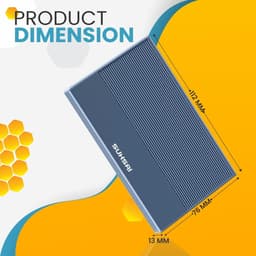 Externe Harde Schijf - Draagbare Opslag - Gegevens Back-uppen - Direct Klaar Voor Gebruik - 120 GB - Blauw — thumbnail 3
