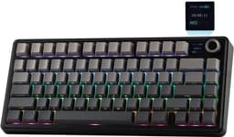 AULA F75 MAX - Zwart/Grijs - Mechanisch Draadloos Toetsenbord - RGB - 75% - QWERTY - Gaming Keyboard - Leobog Reaper Switch — thumbnail 1