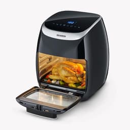 Airfryer Multi - Hete Lucht Oven - Gezond Koken - Veelzijdige Bereiding - 11 Liter - Zwart — thumbnail 3
