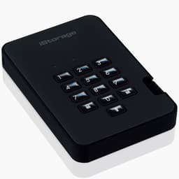 Draagbare Externe Harde Schijf - Beveiligde Schijf - Persoonlijke Data Opslag - Hardware Versleuteling - 500 GB - Zwart — thumbnail 3