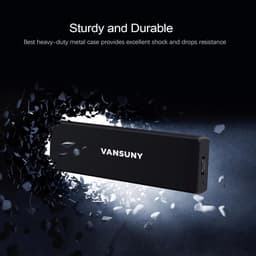 Externe SSD - Draagbare Schijf - Snelle Data Transfer - Metaal Omhulde Behuizing - 500 GB - Zwart — thumbnail 4