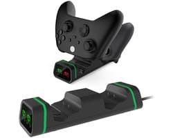 YONO Controller Oplader geschikt voor Xbox Series X / S / One - Oplaadstation met 2 Accupacks - Dual Charging Dock - Inclusief Batterijklepjes