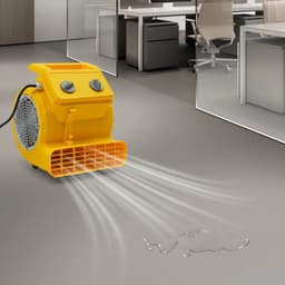 Archi Vloerdroger 250W – Ventilatie – Industriële Blower – 3 Snelheden – Timer Tot 120 Minuten – 220V EU – Geel — thumbnail 2