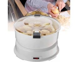 Elektrische Aardappelschilmachine - Automatische Schilder - Snel Groenten Schillen - Moeiteloos met Container - 1 kg Capaciteit - Wit