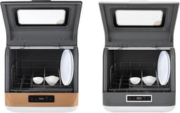 Draagbare Vaatwasser - Mini Spoelmachine - Snel Servies Reinigen - Compact Vrijstaand Model - 35 cm Hoog - Goud — thumbnail 1