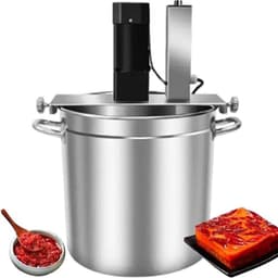 Keukenmixer - Voedselmixer - Automatisch Mengen - Dubbele Schraper - 25 Liter - Zilver — thumbnail 1