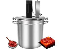 Keukenmixer - Voedselmixer - Automatisch Mengen - Dubbele Schraper - 25 Liter - Zilver