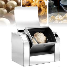Deegmixer - Keukenmachine Kneedmixer - Bakken Deeg Maken - Roestvrij Staal Kantelbaar - 3 kg - Zilverkleurig — thumbnail 1