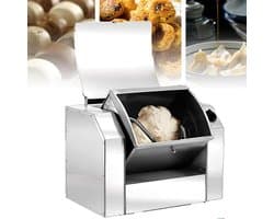 Deegmixer - Keukenmachine Kneedmixer - Bakken Deeg Maken - Roestvrij Staal Kantelbaar - 3 kg - Zilverkleurig