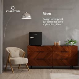 Retro Mini Koelkast 46 Liter – 37 dB – Verstelbare Thermostaat 0-10 °C – Energieklasse D — thumbnail 2
