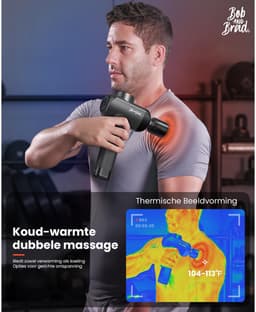 Massage gun met warmte en koude therapie elektrische spiermassage 11 mm diepe massage stil ontwerp 5 standen — thumbnail 3