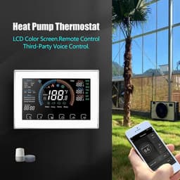 Slimme Thermostaat - App Bediening - Energie Besparen - LCD Touchscreen - Programmeerbaar - Wit — thumbnail 4